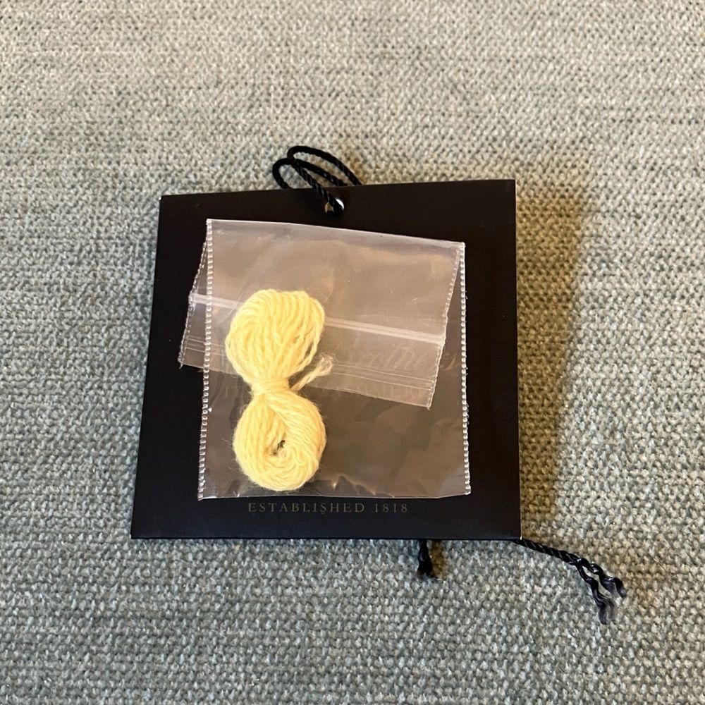 Yellow Brooks Brothers Italian Cashmere Thread